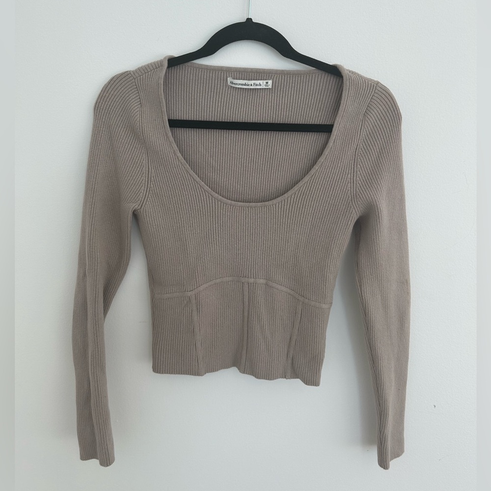 Abercrombie corset long sleeve sweater
